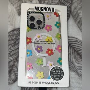 MOSNOVO 
Floral Clear Phone Case - Multicolor